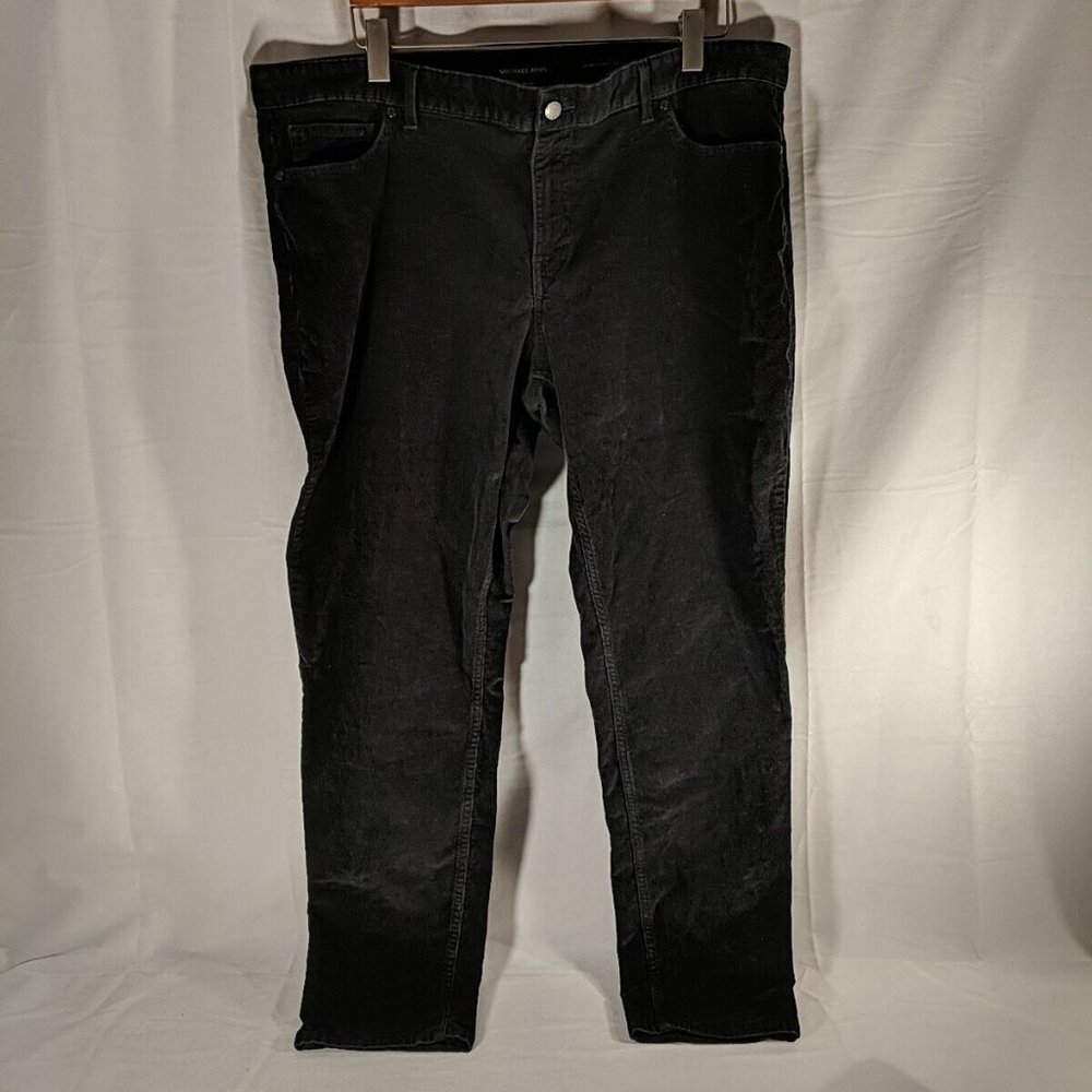 Michael Kors Corduroy Grant Classic Fit Pants Black 40x32 Cotton Men's Graphite